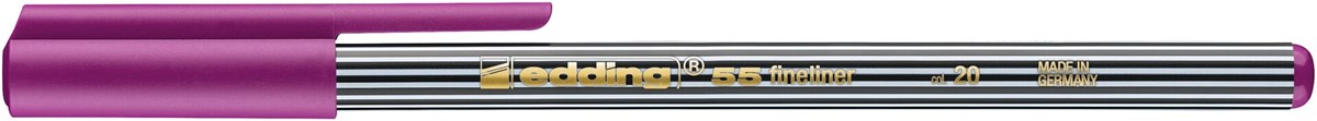 edding 55 Fineliner rot-violett, Kunststoffspitze 0,3 mm (Art.-Nr.: 4-55020)