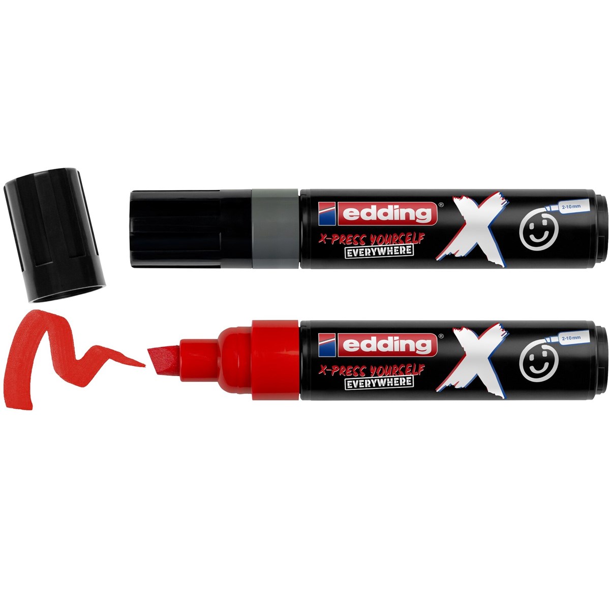 edding 6900 X Multi Marker, Yay Grey Color Set, 2 Acrylstifte, Keilspitze 2-10 mm (Art.-Nr.: 4-6900-2-2)