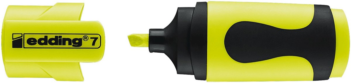 edding 7 Textmarker neongelb 10er Pack, Keilspitze 1-3 mm (Art.-Nr.: 4-7-10065)