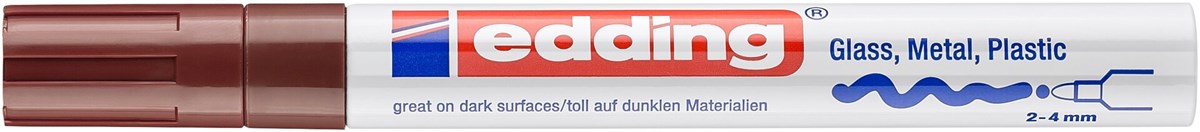 edding 750 creative Glanzlack-Marker braun, Rundspitze 2-4 mm (Art.-Nr.: 4-750-9-007)