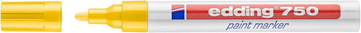 edding 750 Lackmarker gelb, Rundspitze 2-4 mm (Art.-Nr.: 4-750005)