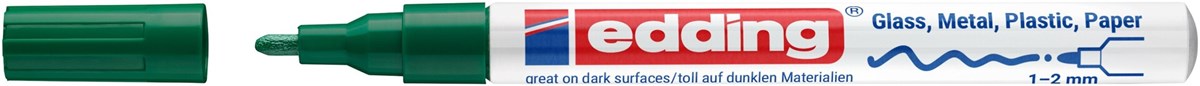 edding 751 creative Glanzlack-Marker grün, Rundspitze 1-2 mm (Art.-Nr.: 4-751-9-004)