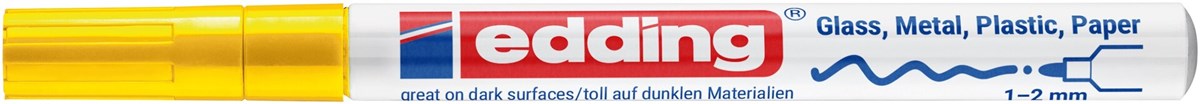edding 751 creative Glanzlack-Marker gelb, Rundspitze 1-2 mm (Art.-Nr.: 4-751-9-005)