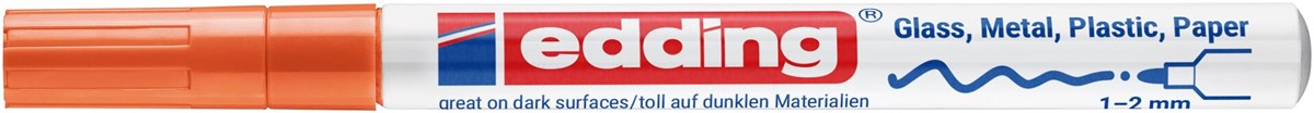 edding 751 creative Glanzlack-Marker orange, Rundspitze 1-2 mm (Art.-Nr.: 4-751-9-006)