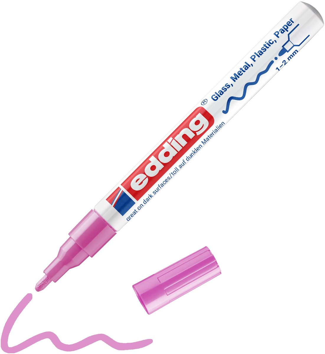 edding 751 creative Glanzlack-Marker rosa, Rundspitze 1-2 mm (Art.-Nr.: 4-751-9-009)