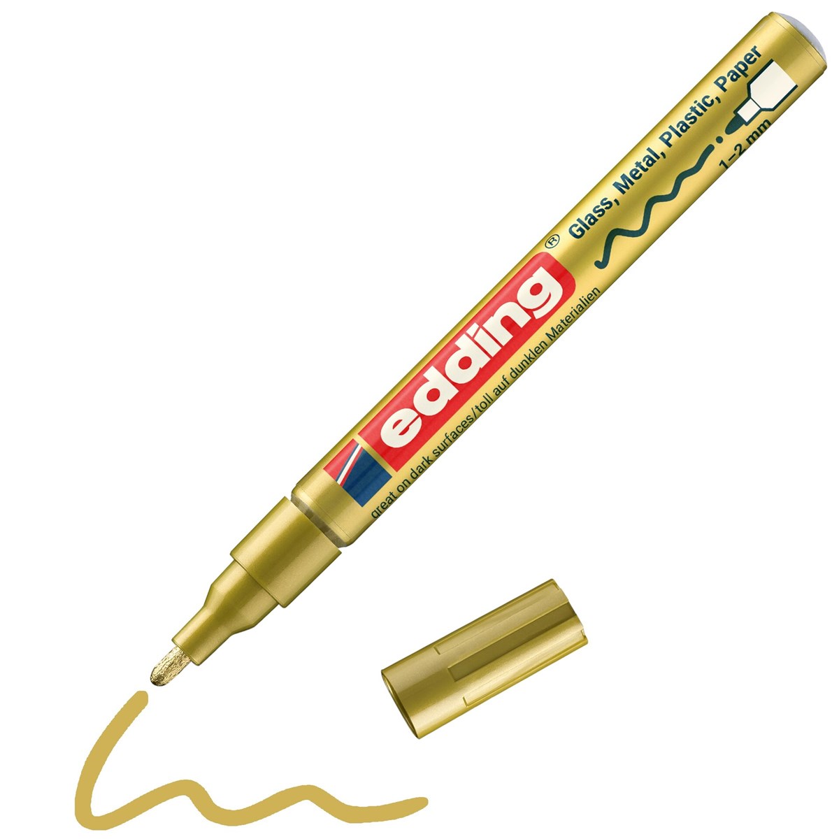 edding 751 creative Glanzlack-Marker gold, Rundspitze 1-2 mm (Art.-Nr.: 4-751-9-053)