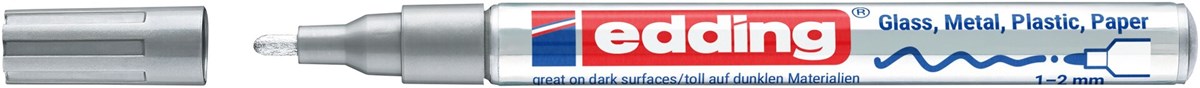 edding 751 creative Glanzlack-Marker silber, Rundspitze 1-2 mm (Art.-Nr.: 4-751-9-054)