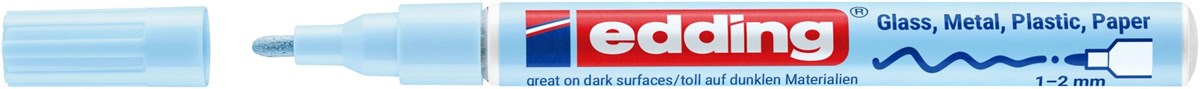 edding 751 creative Glanzlack-Marker pastellblau, Rundspitze 1-2 mm (Art.-Nr.: 4-751-9-139)