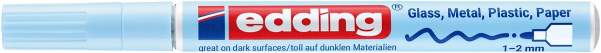 edding 751 creative Glanzlack-Marker pastellblau, Rundspitze 1-2 mm (Art.-Nr.: 4-751-9-139)