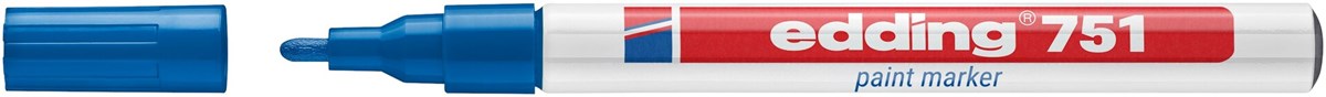 edding 751 Lackmarker blau, Rundspitze 1-2 mm (Art.-Nr.: 4-751003)