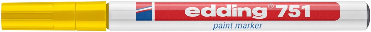 edding 751 Lackmarker gelb, Rundspitze 1-2 mm (Art.-Nr.: 4-751005)