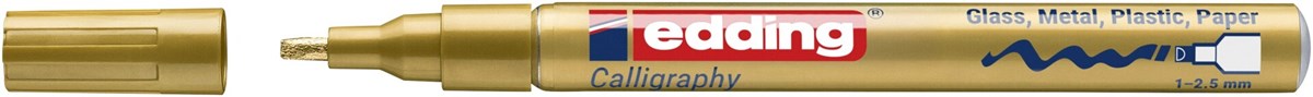 edding 753 Glanzlack-Marker gold, Kalligrafie Spitze 1-2,5 mm (Art.-Nr.: 4-753053)