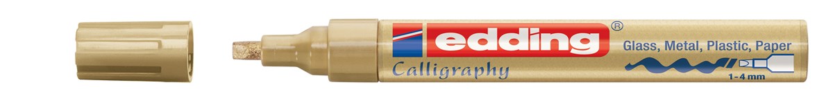 edding 755 Glanzlack-Marker gold, Kalligrafie Spitze 1-4 mm (Art.-Nr.: 4-755053)