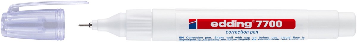 edding 7700 Korrekturstift weiß, Metallspitze 1-2 mm (Art.-Nr.: 4-7700049)