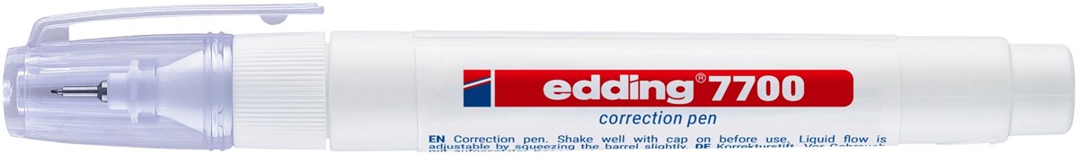 edding 7700 Korrekturstift weiß, Metallspitze 1-2 mm (Art.-Nr.: 4-7700049)