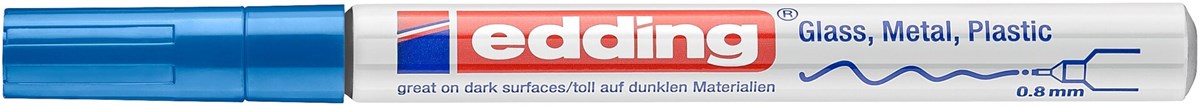 edding 780 creative Glanzlack-Marker blau, Rundspitze 0,8 mm (Art.-Nr.: 4-780-9-003)