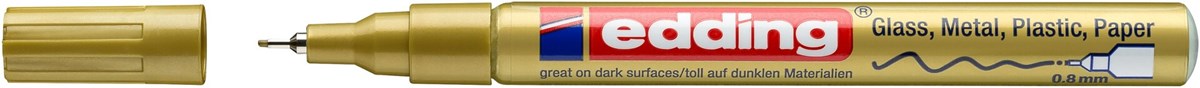 edding 780 creative Glanzlack-Marker gold, Rundspitze 0,8 mm (Art.-Nr.: 4-780-9-053)