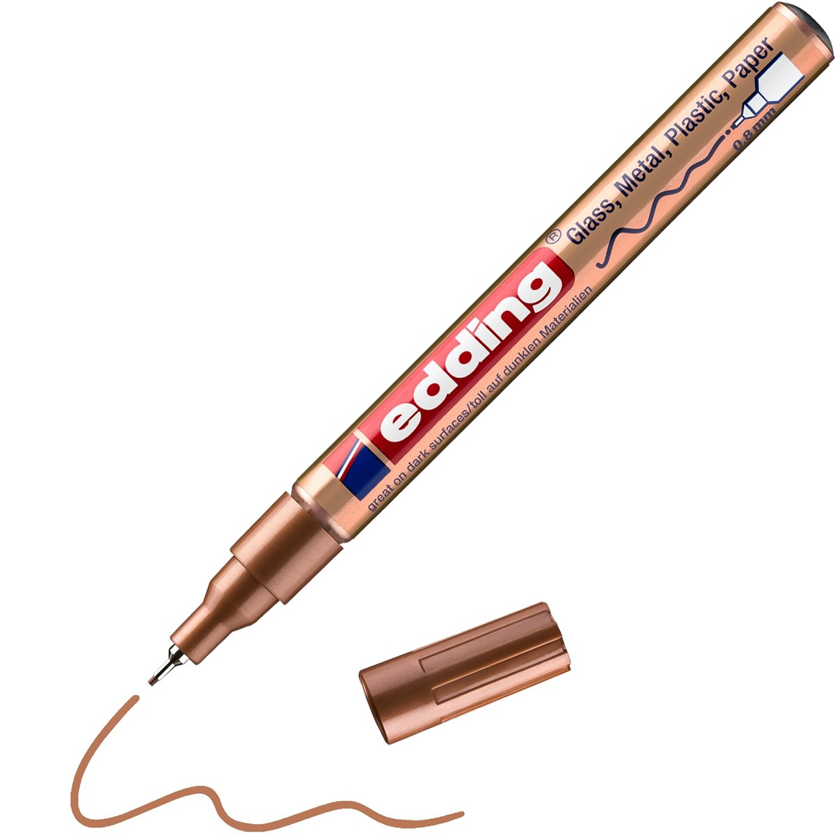 edding 780 creative Glanzlack-Marker kupfer, Rundspitze 0,8 mm (Art.-Nr.: 4-780-9-055)