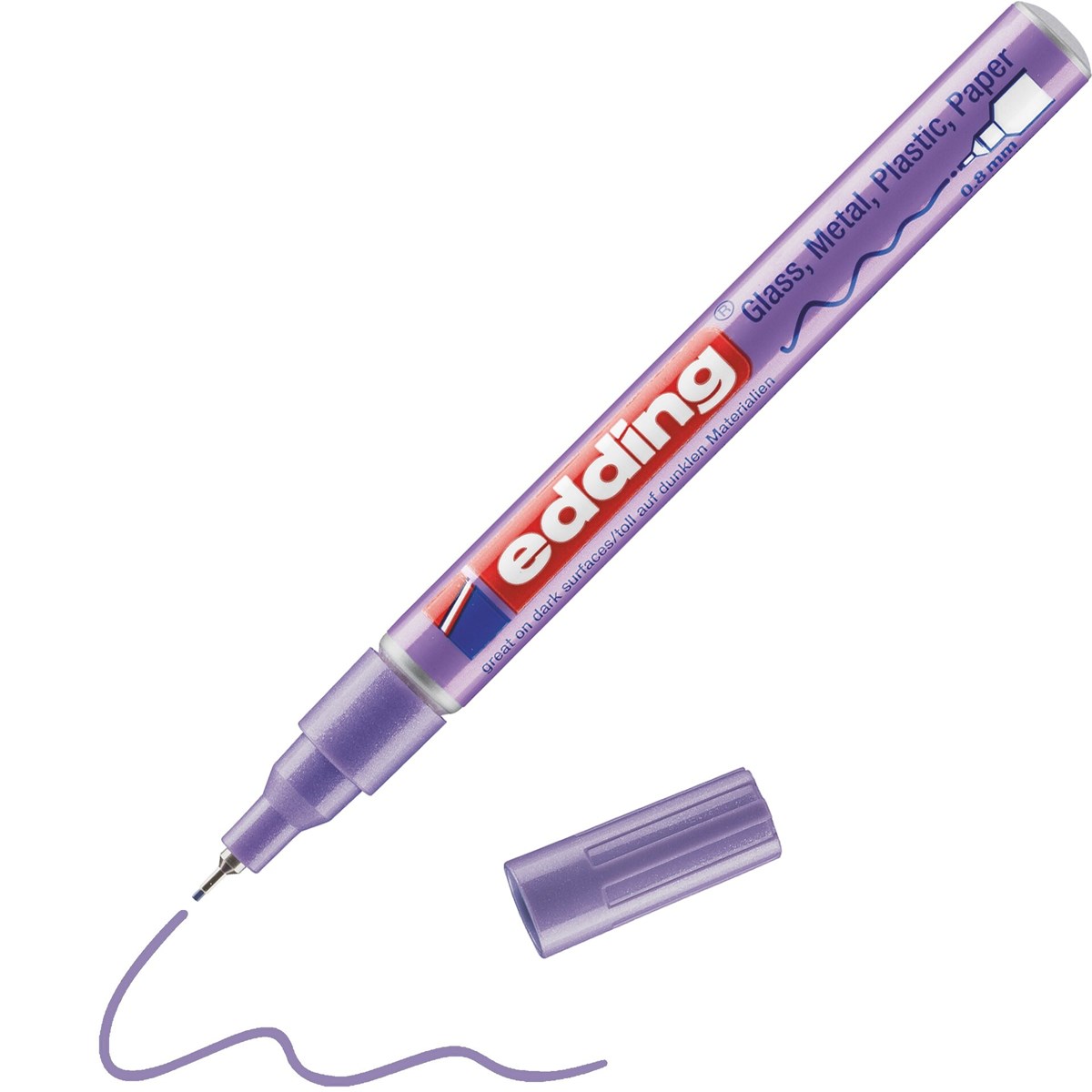 edding 780 creative Glanzlack-Marker violett-metallic, Rundspitze 0,8 mm (Art.-Nr.: 4-780-9-078)