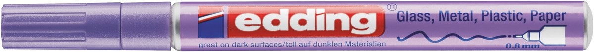 edding 780 creative Glanzlack-Marker violett-metallic, Rundspitze 0,8 mm (Art.-Nr.: 4-780-9-078)