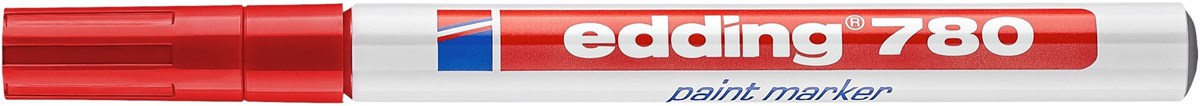 edding 780 Lackmarker rot, Rundspitze 0,8 mm (Art.-Nr.: 4-780002)