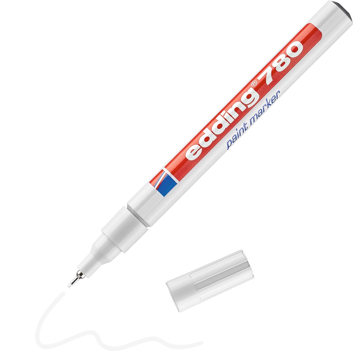 edding 780 Lackmarker weiß, Rundspitze 0,8 mm (Art.-Nr.: 4-780049)