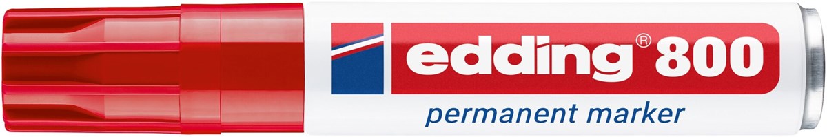 edding 800 Permanentmarker rot, Keilspitze 4-12 mm (Art.-Nr.: 4-800002)