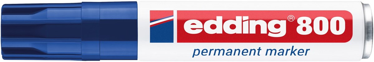 edding 800 Permanentmarker blau, Keilspitze 4-12 mm (Art.-Nr.: 4-800003)