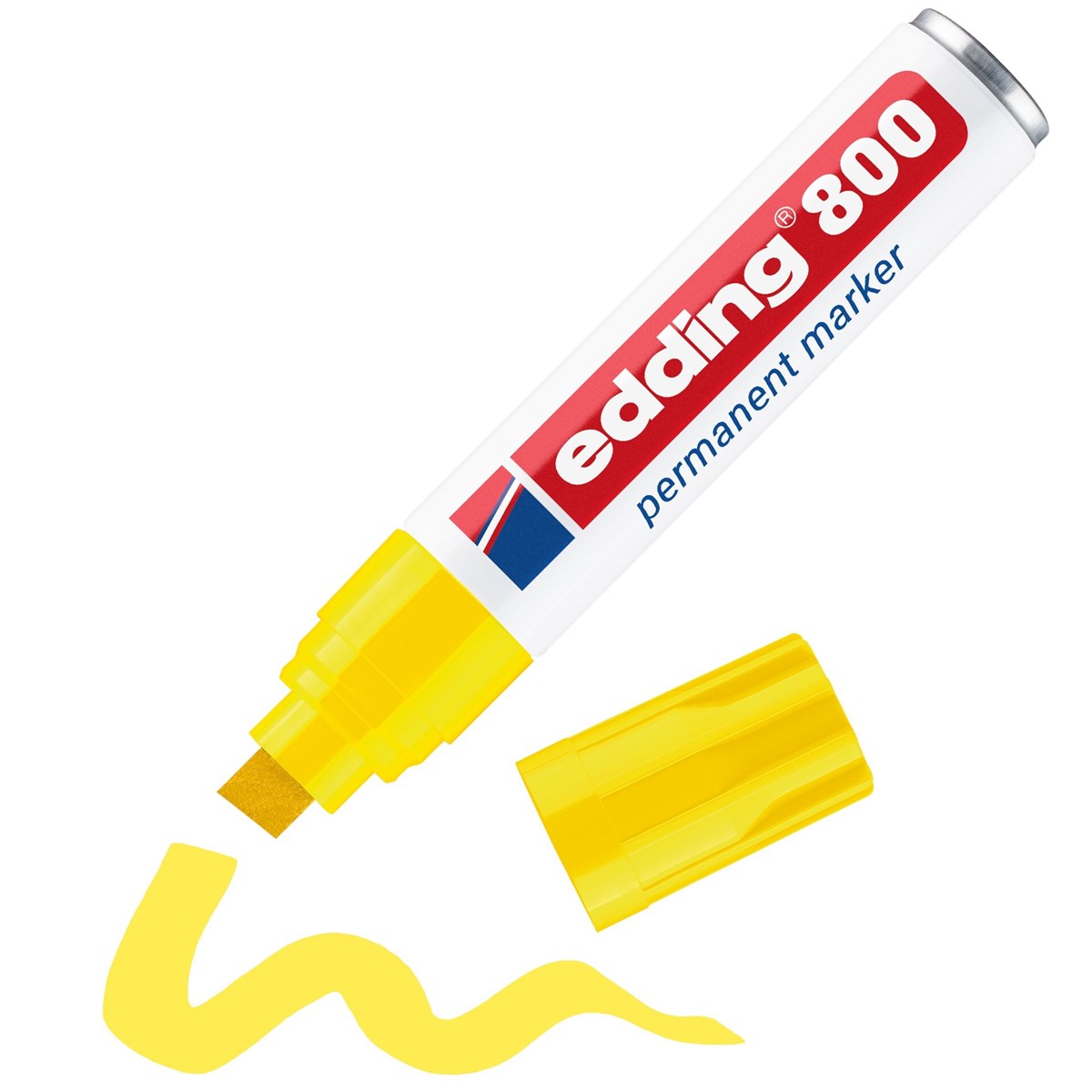 edding 800 Permanentmarker gelb, Keilspitze 4-12 mm (Art.-Nr.: 4-800005)