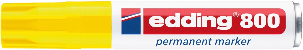 edding 800 Permanentmarker gelb, Keilspitze 4-12 mm (Art.-Nr.: 4-800005)