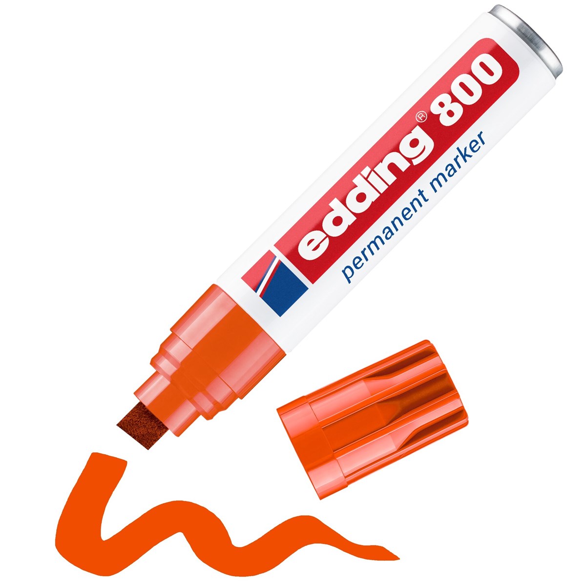 edding 800 Permanentmarker orange, Keilspitze 4-12 mm (Art.-Nr.: 4-800006)