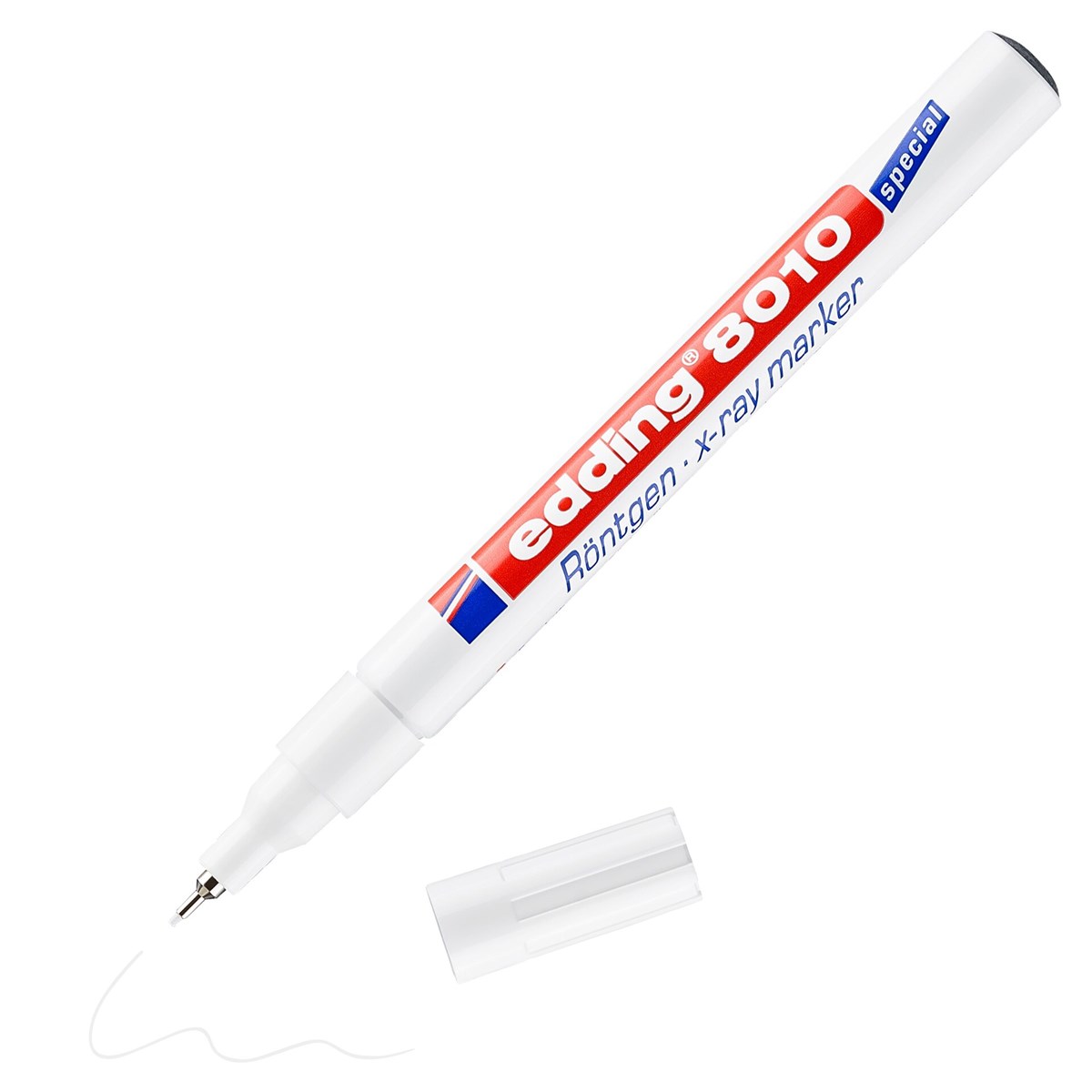 edding 8010 Röntgenmarker weiß, Kunststoffspitze 0,8 mm (Art.-Nr.: 4-8010049)
