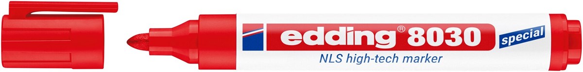 edding 8030 NLS High-Tech Marker rot (rosa), Rundspitze 1,5-3 mm (Art.-Nr.: 4-8030002)