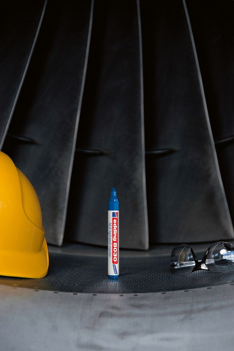 edding 8030 NLS High-Tech Marker rot (rosa), Rundspitze 1,5-3 mm (Art.-Nr.: 4-8030002)
