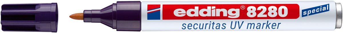edding 8280 Securitas UV-Marker farblos, Rundspitze 1,5-3 mm (Art.-Nr.: 4-8280100)