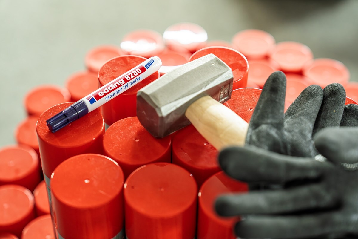 edding 8280 Securitas UV-Marker farblos, Rundspitze 1,5-3 mm (Art.-Nr.: 4-8280100)