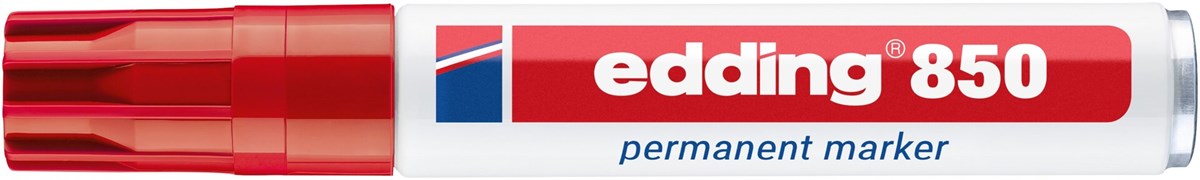 edding 850 Permanentmarker rot, Keilspitze 5-15 mm (Art.-Nr.: 4-850002)