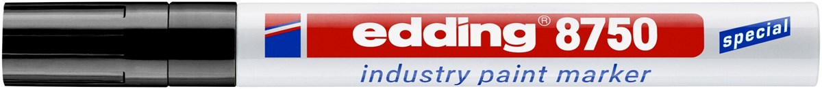 edding 8750 Industrie Lackmarker schwarz, Rundspitze 2-4 mm (Art.-Nr.: 4-8750001)