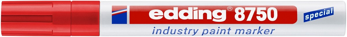 edding 8750 Industrie Lackmarker rot, Rundspitze 2-4 mm (Art.-Nr.: 4-8750002)