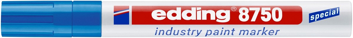 edding 8750 Industrie Lackmarker blau, Rundspitze 2-4 mm (Art.-Nr.: 4-8750003)