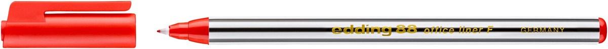 edding 88 F Office Fineliner F rot, Rundspitze 0,6 mm (Art.-Nr.: 4-88002)