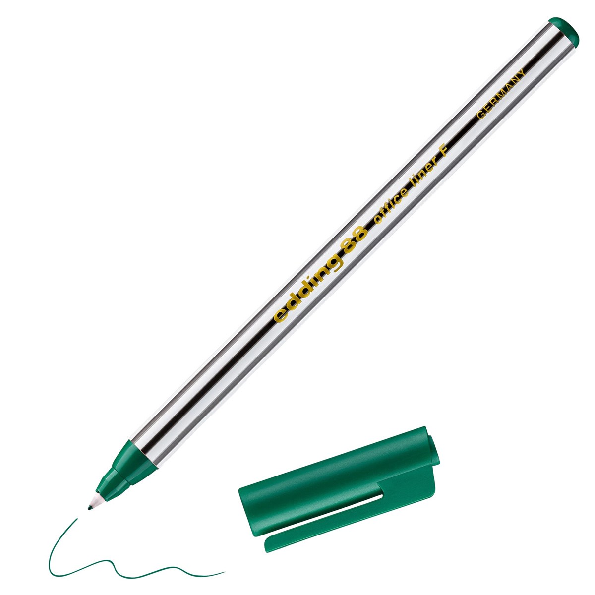 edding 88 F Office Fineliner F grün, Rundspitze 0,6 mm (Art.-Nr.: 4-88004)