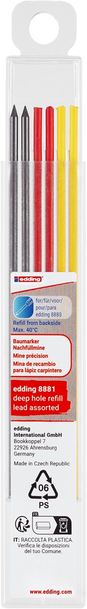 edding 8881 Baumarker Nachfüllmine sortiert 6er-Set (Art.-Nr.: 4-8881-6999)