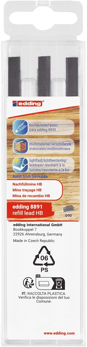 edding 8891 Nachfüllmine HB 6er-Set (Art.-Nr.: 4-8891-6090)