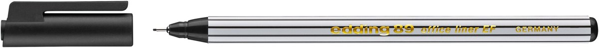 edding 89 EF Office Fineliner EF schwarz, Kunststoffspitze 0,3 mm (Art.-Nr.: 4-89001)