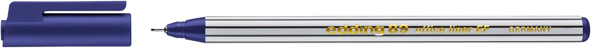 edding 89 EF Office Fineliner EF blau, Kunststoffspitze 0,3 mm (Art.-Nr.: 4-89003)