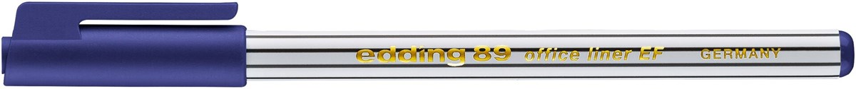 edding 89 EF Office Fineliner EF blau, Kunststoffspitze 0,3 mm (Art.-Nr.: 4-89003)