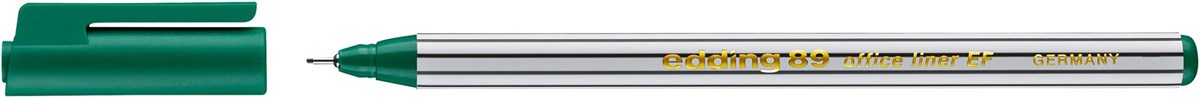 edding 89 EF Office Fineliner EF grün, Kunststoffspitze 0,3 mm (Art.-Nr.: 4-89004)