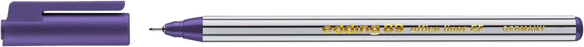 edding 89 EF Office Fineliner EF violett, Kunststoffspitze 0,3 mm (Art.-Nr.: 4-89008)