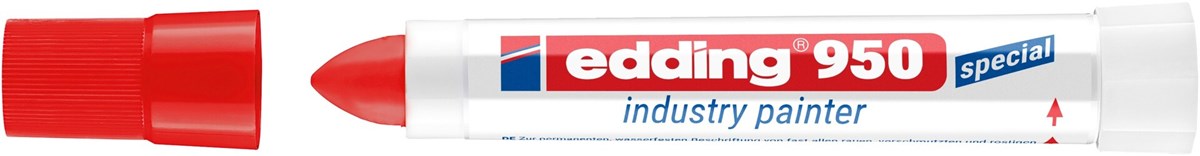 edding 950 Industrie Pastenmarker rot, Pastenspitze bis 10 mm (Art.-Nr.: 4-950002)